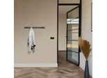 Toj Living Armadio A Muro - 67CM - 10 Ganci - Ganci Per Armadio - Ganci Per Armadio - Ganci Per Armadio A Muro - Armadio A Muro Schwarz - Garderobenstange A Muro - Ganci Per Armadio A Muro - Edelstahl - Schwarz