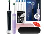 Spazzolini Elettrici Oral-B Vitality Pro D103 Duo Lilla Nero + Accessori