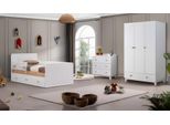 Modern Komplette Kindermöbel Bett Holz Set 3tlg Kinderzimmer Weiß neu