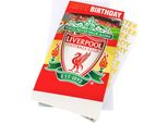 Liverpool Fc - Personalizzabile - Biglietto Di Compleanno - Cartoncino TA11744 (Taglia Unica) (A Colori)