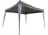 4Iq Gazebo Pieghevole Tenda Da Giardino 3X3M Gazebo Grigio