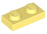 Lego® 250X Piatti 1X2 3023 - Piatto Helles Hellgelb - Giallo Chiaro Brillante