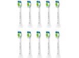 Philips Sonicare Testine HX6068 8 Pezzi Bianchi Diamond Clean Testina Di Ricambio