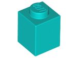 Lego® 1 Pezzo 3005 Mattoncini 1X1 Parte Basic 1 Turchese Scuro