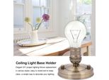 E26/E27 Vintage Industrial Ceiling/Wall Light Base Holder Pendant Bulb Lamp Screw Socket Bronzo