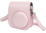 Mini Macchina Fotografica Istantanea Borsa Protettiva Custodia Inpoliuretanoper Fujifilm Instax Mini 12 Con Album Filtri Cornici Adesivi Colorati (Rosa)