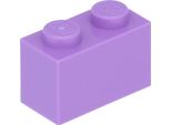 Lego® 250 Pezzi 3004 Mattoncini 1X2 Parte Basic 250 Lavanda Media