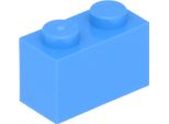 Lego® 50 Pezzi 3004 Mattoncini 1X2 Parte Basic 50 Blu Medio