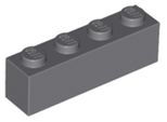 Lego® 100 Pezzi 3010 Mattoncini 1X4 Parte Mattoncini Base 100 Grigio Scuro Bluastro