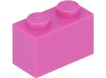 Lego® 10 Pezzi 3004 Mattoncini 1X2 Parte Basic 10 Rosa Scuro