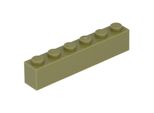 Lego® 1 Pezzo 3009 Mattoncini 1X6 Parte Mattoncini Base 1 Verde Oliva