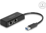 Delock Usb Typ-A Adapter Zu 2 X Gigabit Lan (64194)