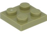 Piastre Lego® 2X2 3022 - 1 Pezzo Verde Oliva