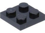 Piastre Lego® 2X2 3022 - 250 Pezzi Nero