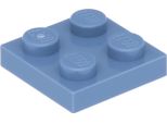 Piastre Lego® 2X2 3022 - 100 Pezzi Blu Sabbia