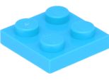 Piastre Lego® 2X2 3022 - 100 Pezzi Azzurro Medio