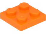 Piastre Lego® 2X2 3022 - 250 Pezzi Arancione