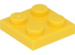 Piastre Lego® 2X2 3022 - 250 Pezzi Giallo