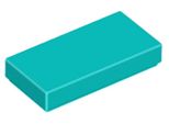 Mattonelle Lego® 1X2 3069 - 100 Pezzi Turchese Scuro