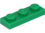 Piastra Lego® 1X3 3623 - 100 Pezzi Verde