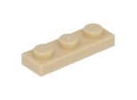 Piastra Lego® 1X3 3623 - 50 Pezzi Beige