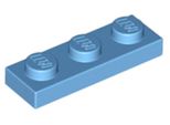 Piastra Lego® 1X3 3623 - 1 Pezzo Blu Medio