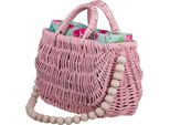 Piccola Borsa A Cesto In Vimini Intrecciata Con Manico Borsa Da Donna In Vimini Borsa A Tracolla Borsa Da Spiaggia