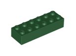 Mattoncini Lego® 2X6 2456 - 10 Pezzi Verde Scuro