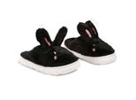 Pantofole Da Donna Slipon Pantofole In Peluche Isolate Riano Nero Taglia 38/39