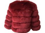 Donna Cappotto In Pelliccia Sintetica Giacca Invernale In Pelliccia Sintetica Capispalla In Pelliccia Sintetica Unicoloured Thick Parka Winter Coat, Ladies , Kaffee, M