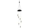 Lampada A Campana Del Vento, Luce Solare Della Campana Del Vento, Decorazione Della Lampada Della Campana Del Vento, Luci Della Campana Del Vento Del Led, Lampada Variopinta Della Campana Del Vento