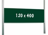 Lavagna Pro Garland - Regolabile In Altezza - Lavagna Monofacciale - Lavagna - Facile Da Montare - Acciaio Smaltato - Verde - 120X400Cm