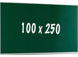 Lavagna Pro Jamar - Magnetica - Lavagna Monofacciale - Lavagna Scolastica - Facile Da Montare - Acciaio Smaltato - Verde - 100X250Cm