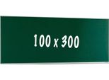 Lavagna Pro Luna - Magnetica - Lavagna Monofacciale - Lavagna Scolastica - Facile Da Montare - Acciaio Smaltato - Verde - 100X300Cm