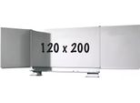 Whiteboard Deluxe Penelope - Acciaio Smaltato - Lavagna A Cinque Facciate - Agenda Settimanale - Agenda Mensile - Agenda Annuale - Magnetico - Bianco - 120X200Cm