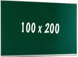 Lavagna Pro Latasha - Magnetica - Lavagna Monofacciale - Lavagna Scolastica - Facile Da Montare - Acciaio Smaltato - Verde - 100X200Cm