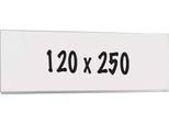 Whiteboard Deluxe Neal - Acciaio Smaltato - Lavagna Monofacciale - Agenda Settimanale - Agenda Mensile - Agenda Annuale - Magnetico - Bianco - 120X250Cm