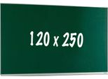 Lavagna Pro Rickie - Magnetica - Lavagna Monofacciale - Lavagna Scolastica - Facile Da Montare - Acciaio Smaltato - Verde - 120X250Cm