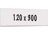 Whiteboard Deluxe Bailey - Acciaio Smaltato - Lavagna Monofacciale - Agenda Settimanale - Agenda Mensile - Agenda Annuale - Magnetico - Bianco - 120X300Cm