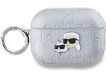 Karl Lagerfeld, Custodia Per Airpods Pro 2 Con Rilievo Karl & Choupette, Argento