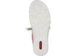 Rieker Donna Scarpa Slip-On Sportiva Con Motivo Floreale E Zip 52567, Misura:38 Eu, Colore:Rosa