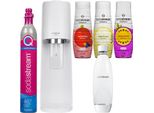 Sodastream Terra Spumantizzatore Bianco Bottiglia Da 1 Litro Set Di Cartucce 3 Sciroppi