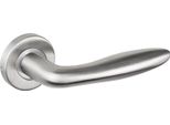Maniglie Per Porte Lavuzo Pratona In Acciaio Inox Su Rosetta Rotonda - Per Set