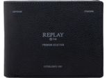 Replay Pelle Portafoglio Wallet Black Nero