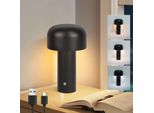 Zmh Led Lampada Da Tavolo Lampada Da Tavolo A Batteria 2W Lampada Da Comodino Ricaricabile Lampada Da Scrivania Dimmerabile Lampada Da Camera Da Letto Ricaricabile Lampada A Fungo Piccola Lampada Da Notte Moderna In Metallo Per Il Salotto Scrivania Da Comodino