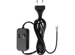 Cavo Di Alimentazione Rev Euro Con Interruttore Intermedio 0033500512, Con Usb, 2 M, Nero