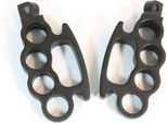 Moto Flying Knuckle Pedana Di Controllo Pedaliera Pedaliera Pedale Nero