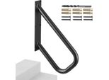 Ringhiera Per Scale 48 Cm - Corrimano Per 1-2 Gradini - Ringhiera Con Portata Di 240 Kg - Parapetto Sicuro Per Scale