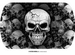 Halloween Graveyard Decoration Undead Bowl Horror Skull Spooky Design Party Item Dark Atmosphere Sparkling Mystical Element, Colore: Grigio