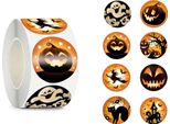 Halloween Zucca Fantasmi Streghe Adesivo Rotolo Decorazione Spettrale Notte Accessori Festa Divertimento Castello Infestato Gatto, Colore: Multicolore